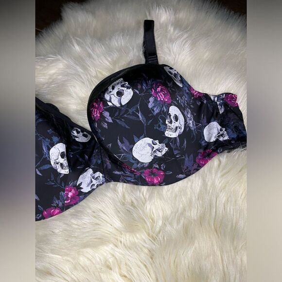 Torrid Curve 360 back smoothing lightly lined full coverage balconette bra 46 D - Picture 3 of 6